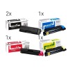 Kyocera Original TK-590 Toner Spare Set (2x Black & 1x Yellow, Cyan, Magenta)