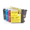 Compatible Brother LC-1100 ink saving set (per 1 x BK,C,M,Y) 4 pieces