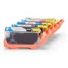 Compatible Canon 4540B001 / CLI-526BK Ink Spare Set (Photo Black, Black, Cyan, Magenta, Yellow, Grey)